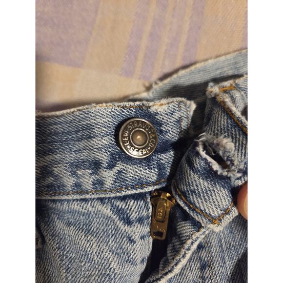 Vtg 70s Levis 505 0217 Single Stitch Red Tab Denim Jeans 29 x 31 Talon 42 80s - Picture 3 of 16